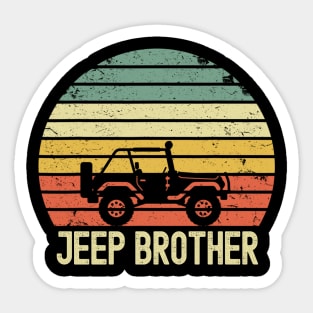 Jeep Brother Vintage jeep Sticker